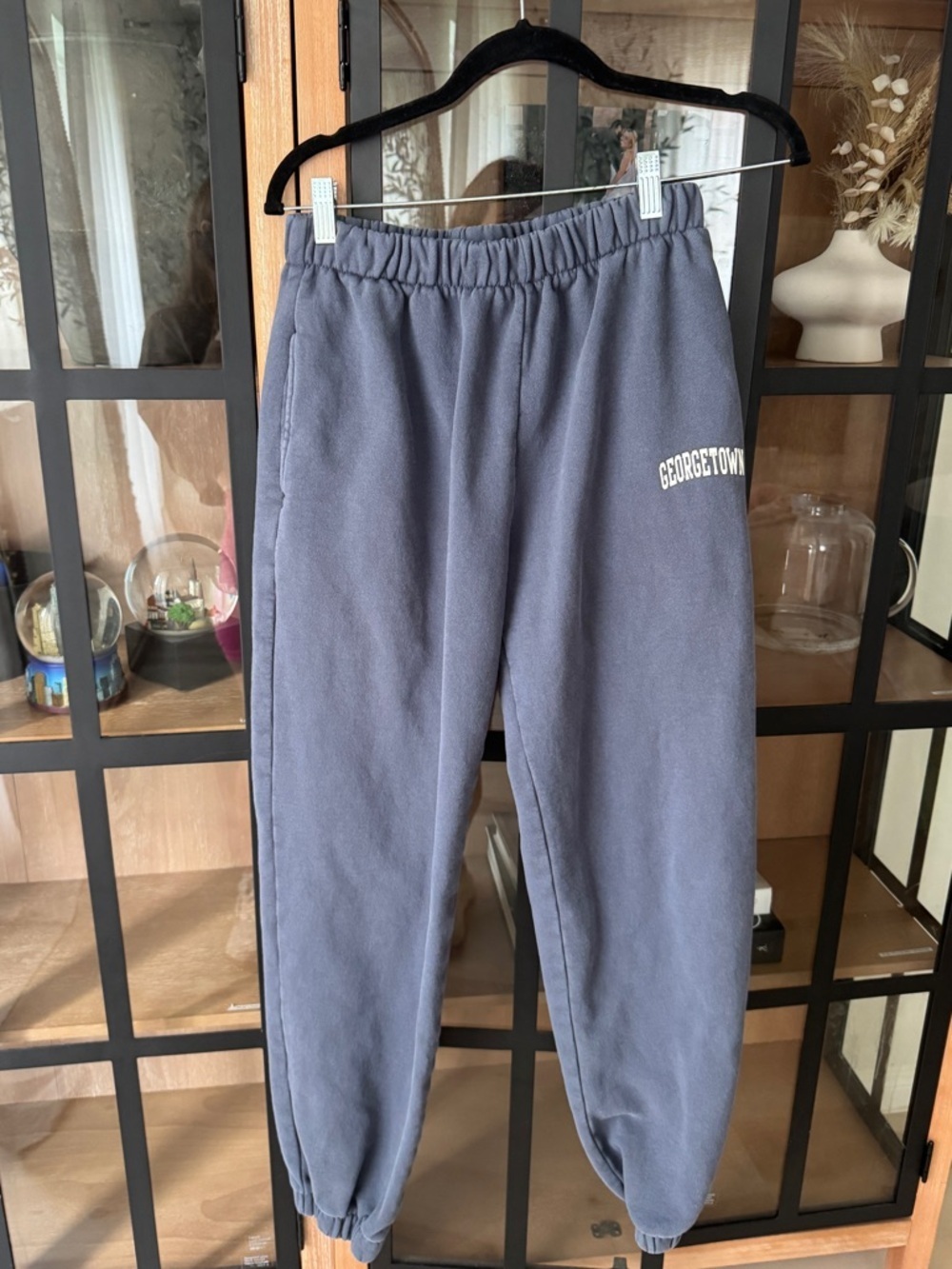 John Galt Brandy Melville Anastasia sweatpants joggers faded navy georgetown